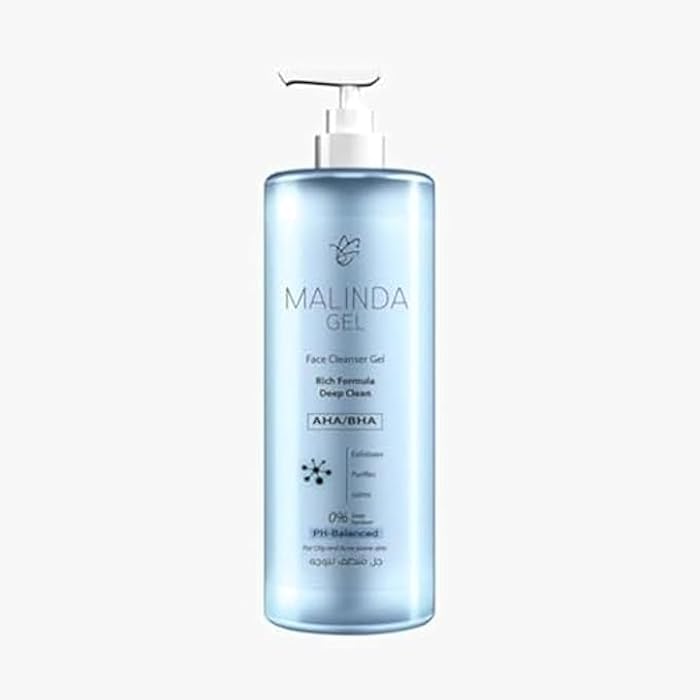 MALINDA GEL FACE CLEANSER AHA&BHA 250ML - Image 1